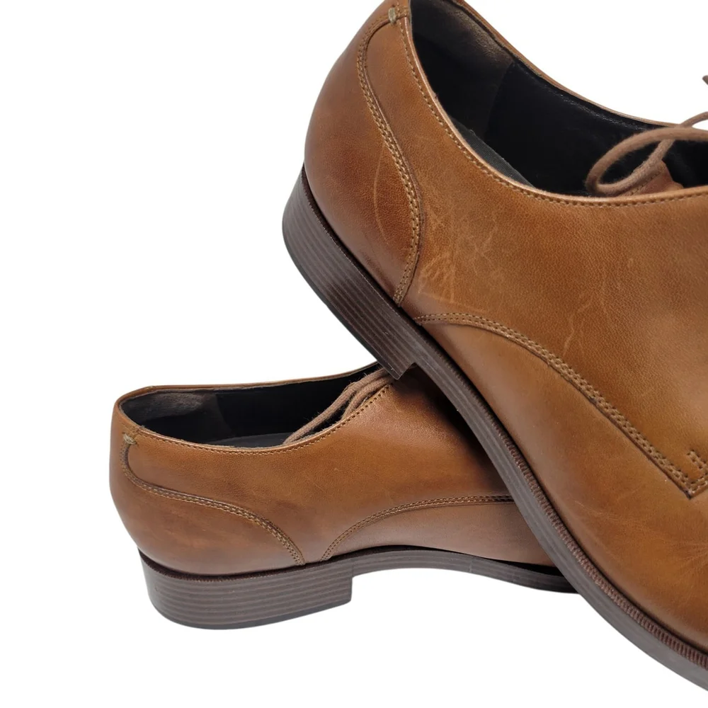 Cole Haan C24157 Grand OS Light Brown Leather Oxford Shoes Men’s Size 10.5M